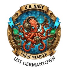 USS Germantown Crew Member LSD Navy Pride USN Veteran Gift 4