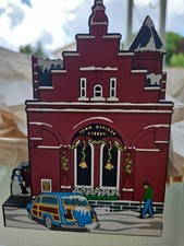 Vintage Sheila's Houses 2000 Stockbridge MA Town Office Building Christmas picture