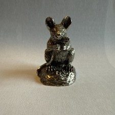 Bouvier Donohue Pewter Mouse Wildlife Animal Figurine picture