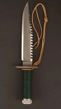 Custom Handmade Rambo movie knife First Blood replica bleed Carbon Steel Hunting picture