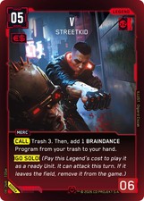 V STREET KID MALE RARE CYBERPUNK TCG BETA B005a picture