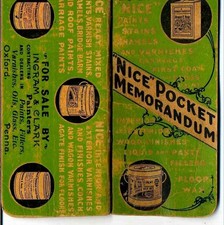 1906 antique EUGENE E NICE PAINTS philadelphia pa CALEN handwritten journal book picture