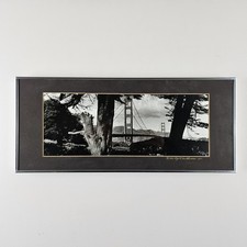ART - Vintage 71 SF Signed Gene Wright B&W Photograph 17.75x7.75 Framed San Fran picture