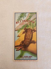 Vintage Firecracker Label ALLIGATOR 3 x 6 picture