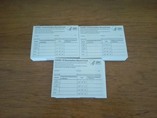 150 CDC COVID-19 Vaccination Blank Card Collector Use Only picture