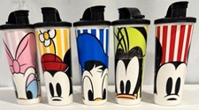 Tupperware Disney Mickey Minnie Donald Goofy Daisy 16 oz Tumbler Cup Set picture