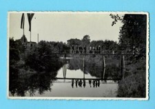 LATVIA LETTLAND Bridge over river VINTAGE PHOTO POSTCARD 1440 picture