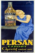 🇫🇷 Vintage Persan Export Aperitif Poster - 24x36” Hi-Res💎 Print 200GSM Paper picture