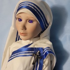 Blessings Nun Doll 19” Missionary Of Charity New With Tags. Stand not included. picture
