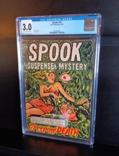 SPOOK #28 CGC 3.0 1954 L.B COLE EYEBALL HORROR RULAH GOOD GIRL ART STAR PRE CODE picture