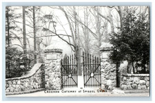 Vintage RPPC Croghan Gatewaya At Spiegel Grove. Ohio. Real Photo Postcard F124E picture
