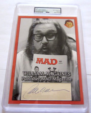 William M Gaines signed autographed PSA custom 5x7 EC Comics Mad Magazine picture