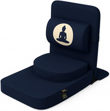 4-In-1 Folding Buddha Chair – Ergonomic Yoga Seat with Half-Moon Zafu, Detachabl picture