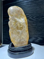 4.4LB Top Natural Fire Quartz Crystal Mineral Specimen Reiki Stand picture