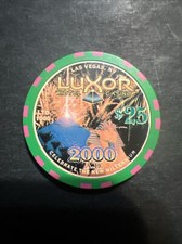 $25 Luxor 2000 Las Vegas Nevada casino chip super rare picture