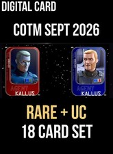COTM CHARACTER MONTH AGENT KALLUS RED RARE+BLUE SET TOPPS STAR WARS CARD TRADER picture