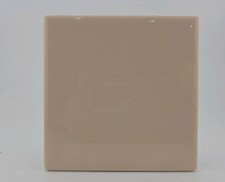 American Olean Ceramic Tile Vtg Flat Peach 4.25