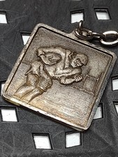 Super Awesome Old Vintage Clark's Votre Chewing Gum Football Player Keychain picture