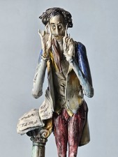 Vintage Lo Scricciolo Handcrafted Adriano Colombo Italy Ceramic Art Sculpture picture