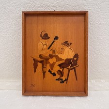 Vintage BG Buchschmid Gretaux German Marquetry Musicians ABC Studio Heidelberg picture