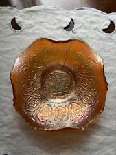 FENTON PERSIAN MEDALLION MARIGOLD (GOLDEN) CARNIVAL GLASS 6