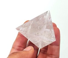 Big 50mm tetrahedron chakra healing reiki crystal quartz stone sacred geometry picture