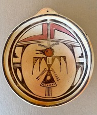 OLD LUGGED HOPI POTTERY BOWL picture