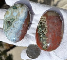 US SALE 190g LOT OCEAN JASPER VEIN 8 8th OJ PALM STONES PALM STONE STONES RED picture