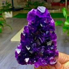 1.75LB Natural Amethyst geode Agate quartz cluster crystal specimen Healing picture