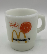 Vintage 1970s McDonalds Good Morning Coffee Mug Anchor Hocking Fire King picture