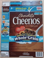 2011 EMPTY Chocolate CHERRIOS Cereal Box  picture