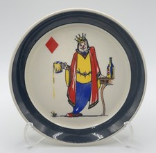 1960s English Jack of Spades Trinket Dish by Wade 4.75 in picture