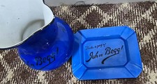 Vintage John Begg Scotch Whisky Advertising Ceramic Jug & Ashtray Set picture