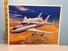 1977 NASA PHOTO: Artist Rendering 747 Flying w/Shuttle Piggyback picture