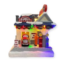 2023 St. Nicholas Square Village Gas Service Center Music, Motion, Lighted NEW picture