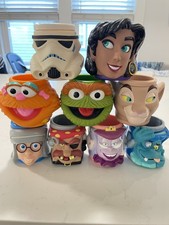 Disney Miscellaneous Plastic Cups Mugs 3D Vintage 1994-1997 picture