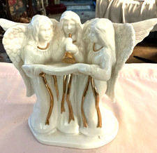 mikasa fine porcelain candle holder with gold trim 7