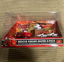 Disney Pixar Cars Rescue Squad Mater 4-Pack Vehicle Figurine Set picture