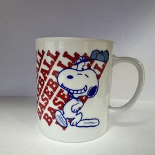 Vintage Snoopy Baseball Coffee Mug 1958 United Features Syndicate GREAT COND. picture