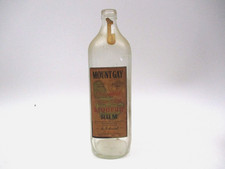 EMPTY Antique Vintage Mount Gay Rum Bottle Liqueur Barbados West Indies picture