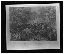 Photo:Battle of Tippecanoe 1811 War of 1812 Print Military Scene picture