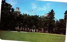1950s Old Main University of Arkansas Fayetteville AR Chrome Postcard picture