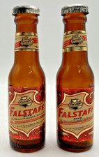 Vintage Retro Salt and Pepper Shakers Fallstaff Beer Bottle U260/9 picture