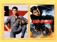 TOM CRUISE   MOVIE   CUSTOM  NOVELTY TRADING CARD 2 CARDS   SET picture