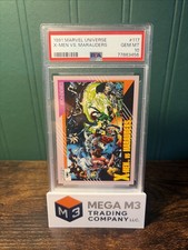 1991 Marvel Universe #117 X-Men vs. Marauders PSA GEM MT 10 POP 12 picture