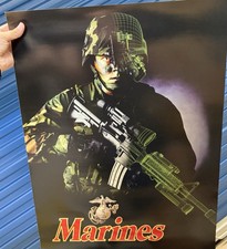 1990’s Rare Marine Crops Recruiting Poster, 18 x 24 picture