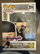Funko Pop Roronoa Zoro Dressrosa GLOW #2514 One Piece GameStop Exclusive picture