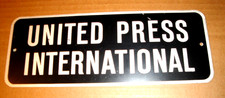 Hard to find   United Press International  Placard Sign picture