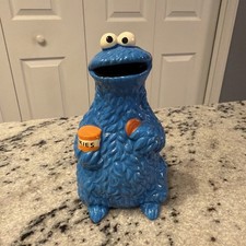 Vintage 1976 Gorham Cookie Monster Sesame Street Ceramic Figurine Japan picture