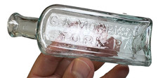 Antique C A Morris & Co York Pennsylvania 1850s Bottle Pontil Pre Civil War picture